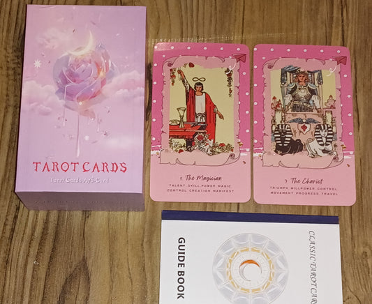 Pink Tarot Cards with booklet